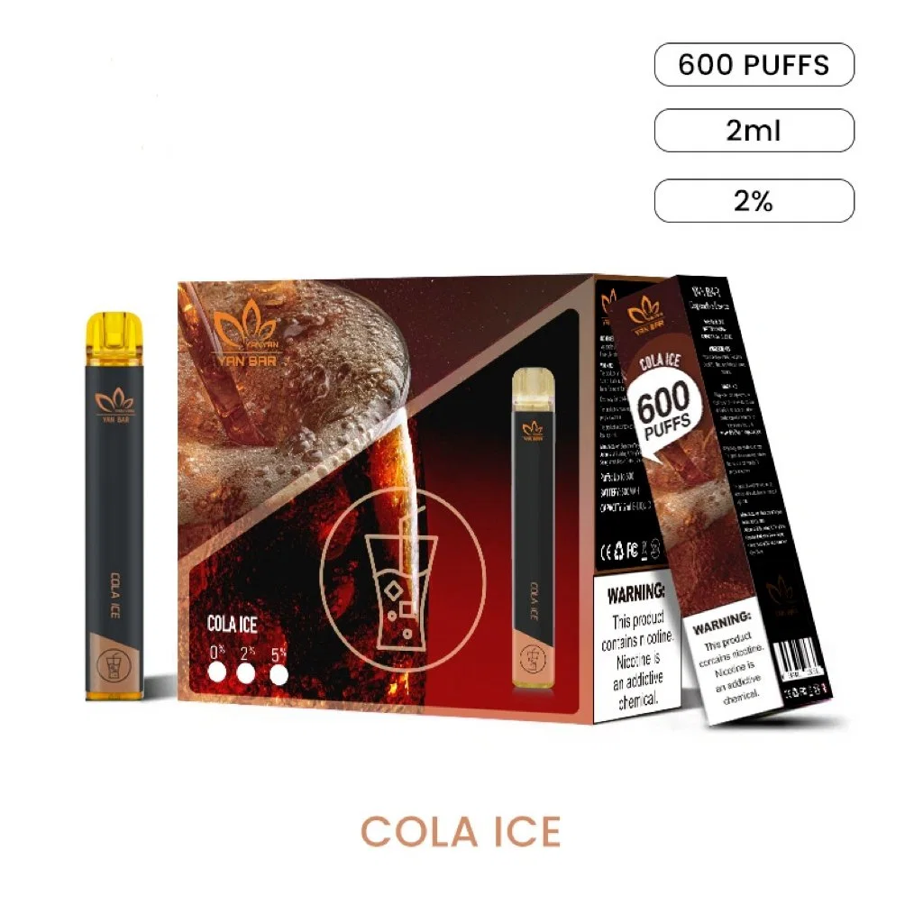 Preço de fábrica 600 puffs 2% nicotina 2ml caneta de Pape descartável Estilo e-cigarro