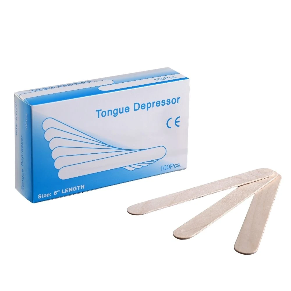 Disposable Wooden Wood Bamboo Medical Sterile Tongue Depressors Manufacturer