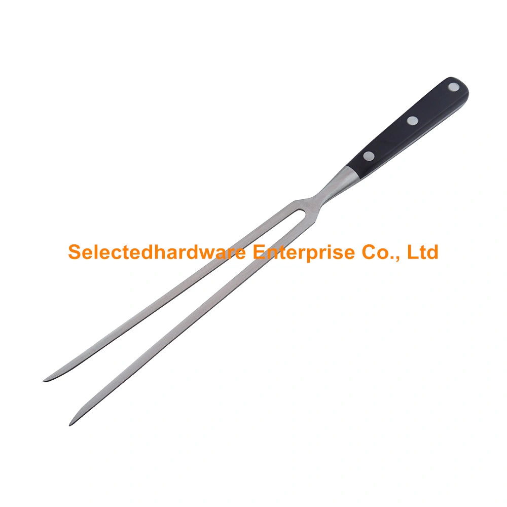 3PCS Carving Knife and Fork Set with Sharpener BBQ Set