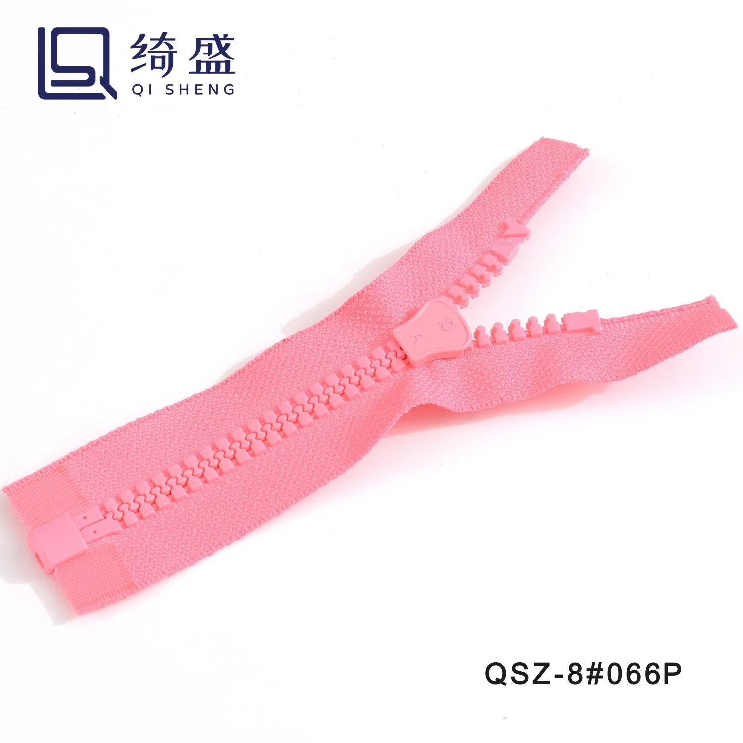 High quality/High cost performance  8# Plastic Zipper with High quality/High cost performance  Pull Tab/Plastic Zipper/ Resin Zipper/Two Colors of Fabric Zipper