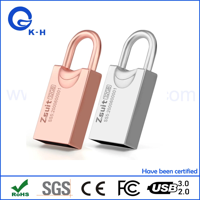 Heart Lock USB 2.0 3.0 Flash Memory Disk 1GB 2GB 4GB