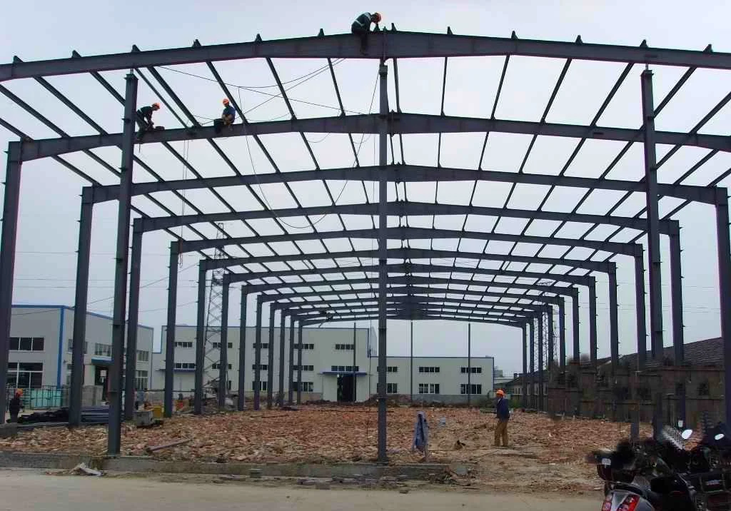 Structure en acier préfabriqué Commerical Bâtiment de l'atelier de châssis