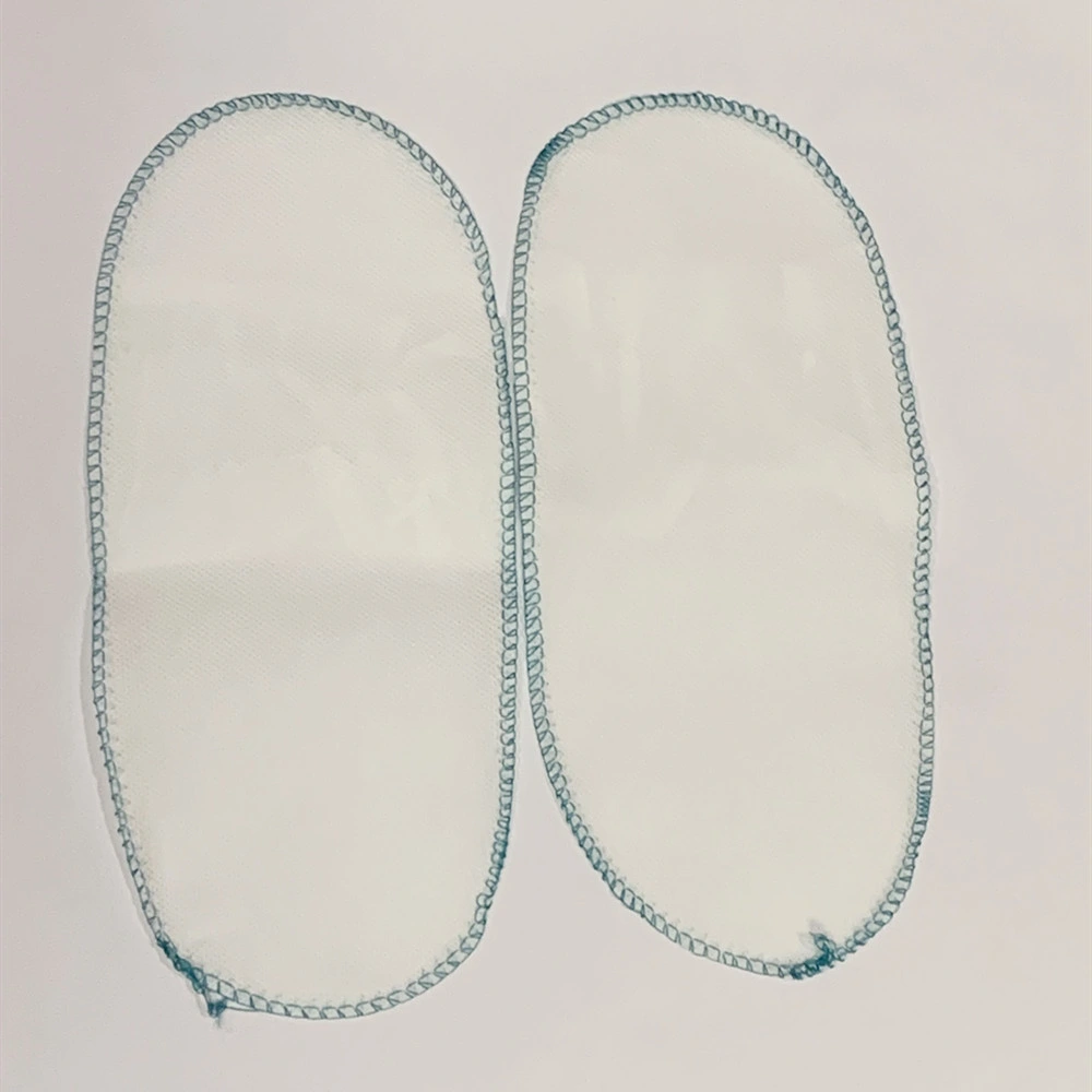 Wholesale/Supplier Disposable Use Opened PP Non-Woven Slippers with Two Green Elastic