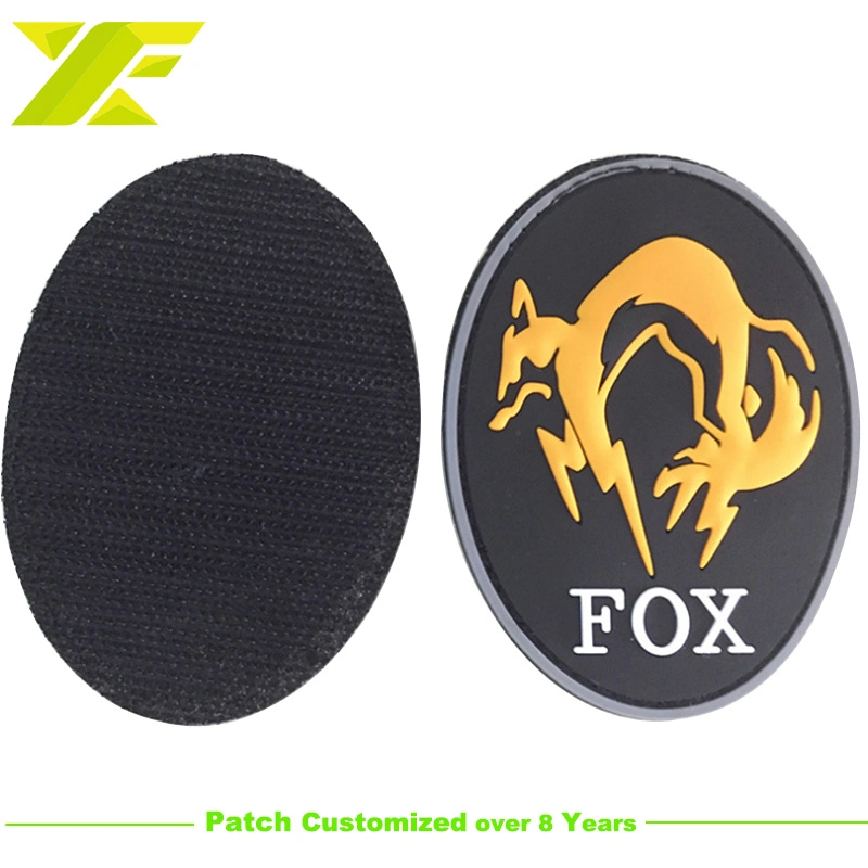 Wholesale/Supplier Custom Military Tactical Gear Police Badge PU Label PVC Logo Uniform Lapel Pin Clothing Sticker Label Patch Printing in China