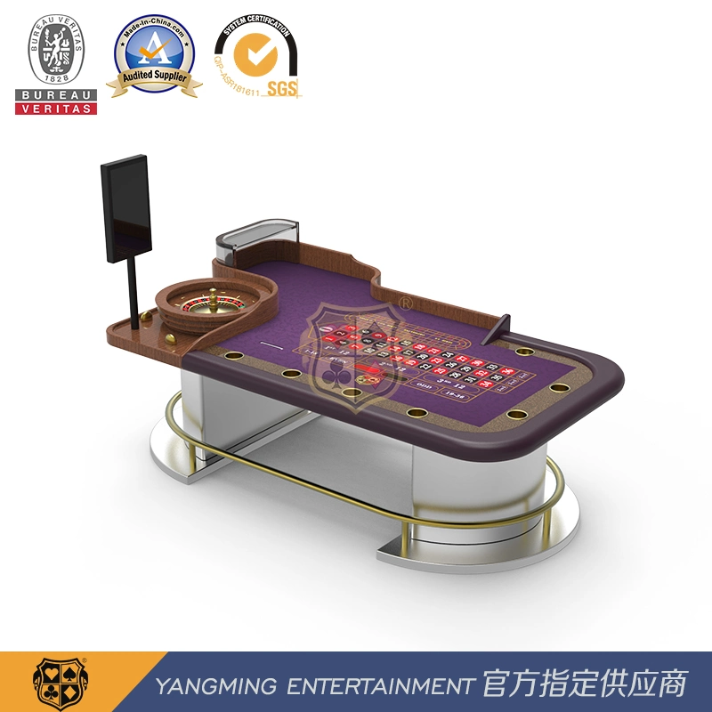 80cm Imported High quality/High cost performance  Solid Wood Luxury Manual Roulette Road Single Poker Table Original Design Ym-Rt02