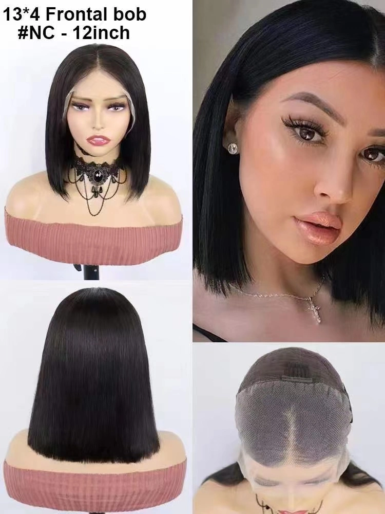 Wholesale/Supplier Multicolor/Monochrome 10-18inch 13X4/4X4 Frontal Lace Bob Human Hair Wigs