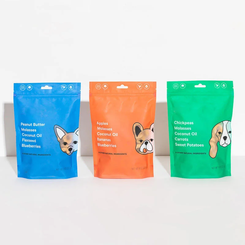 Custom Pet Dog Food Smell Proof Plastic Bag Dog Treats Zipper Packing