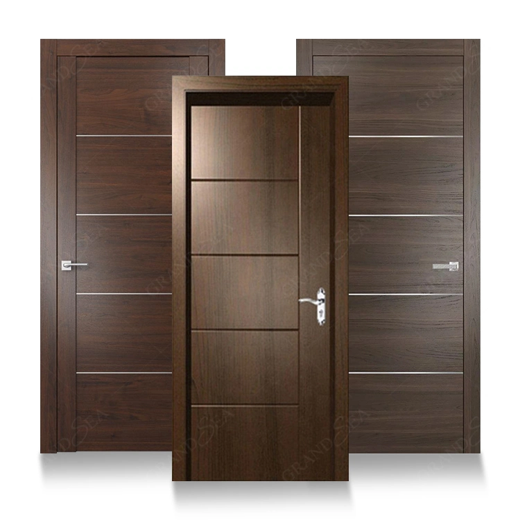 Hotel American Modern Design Single Bathroom Bedroom Internal Solid Wooden Plywood Door