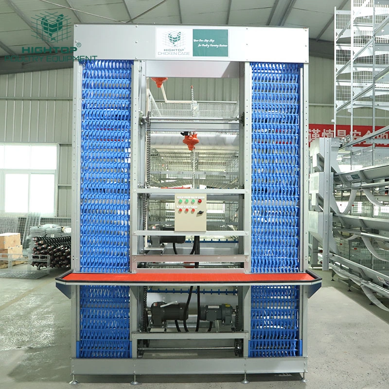 3D Tour automático de la capa de pollo jaula para la producción de huevos granja