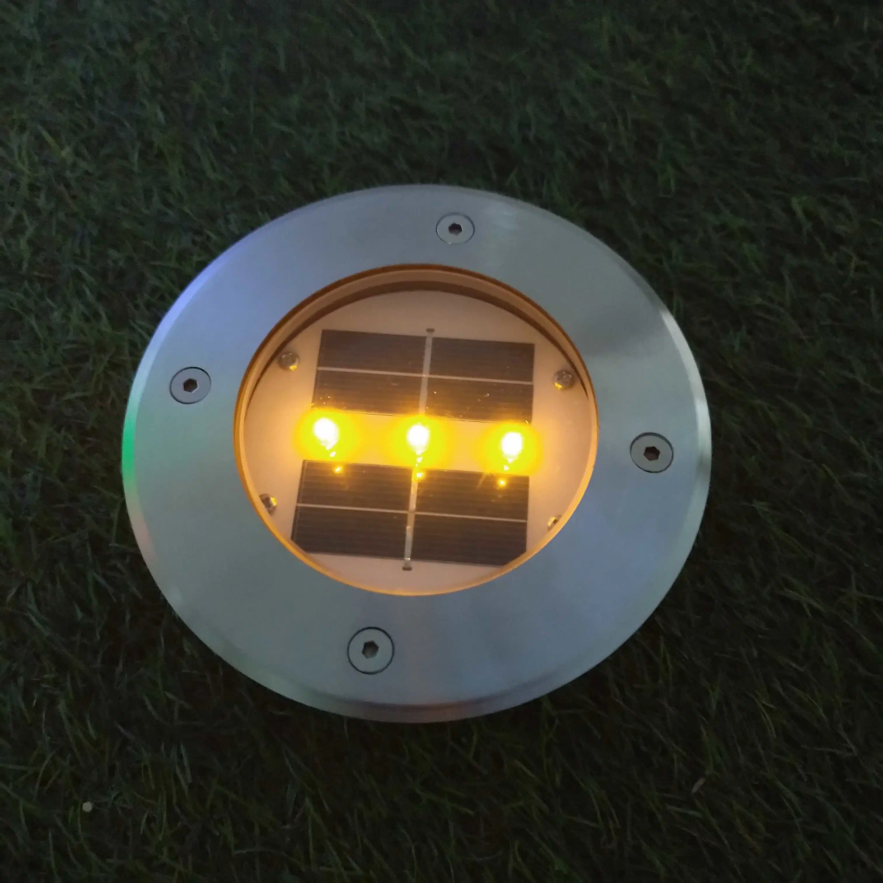 Embedded Road Stud Pathway LED in-Ground Driveway Lights Round Aluminium Garden Aluminum Alloy IP68