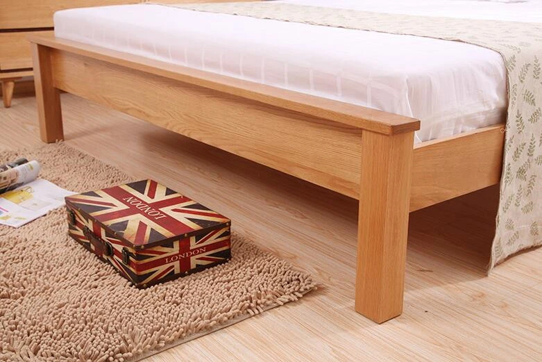 Solid Wooden Bed Modern Double Beds (M-X2231)