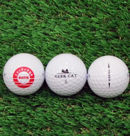 Balles de golf à 2/3/4 couches pour entraînement/tournoi avec impression personnalisée de logo, cadeau promotionnel