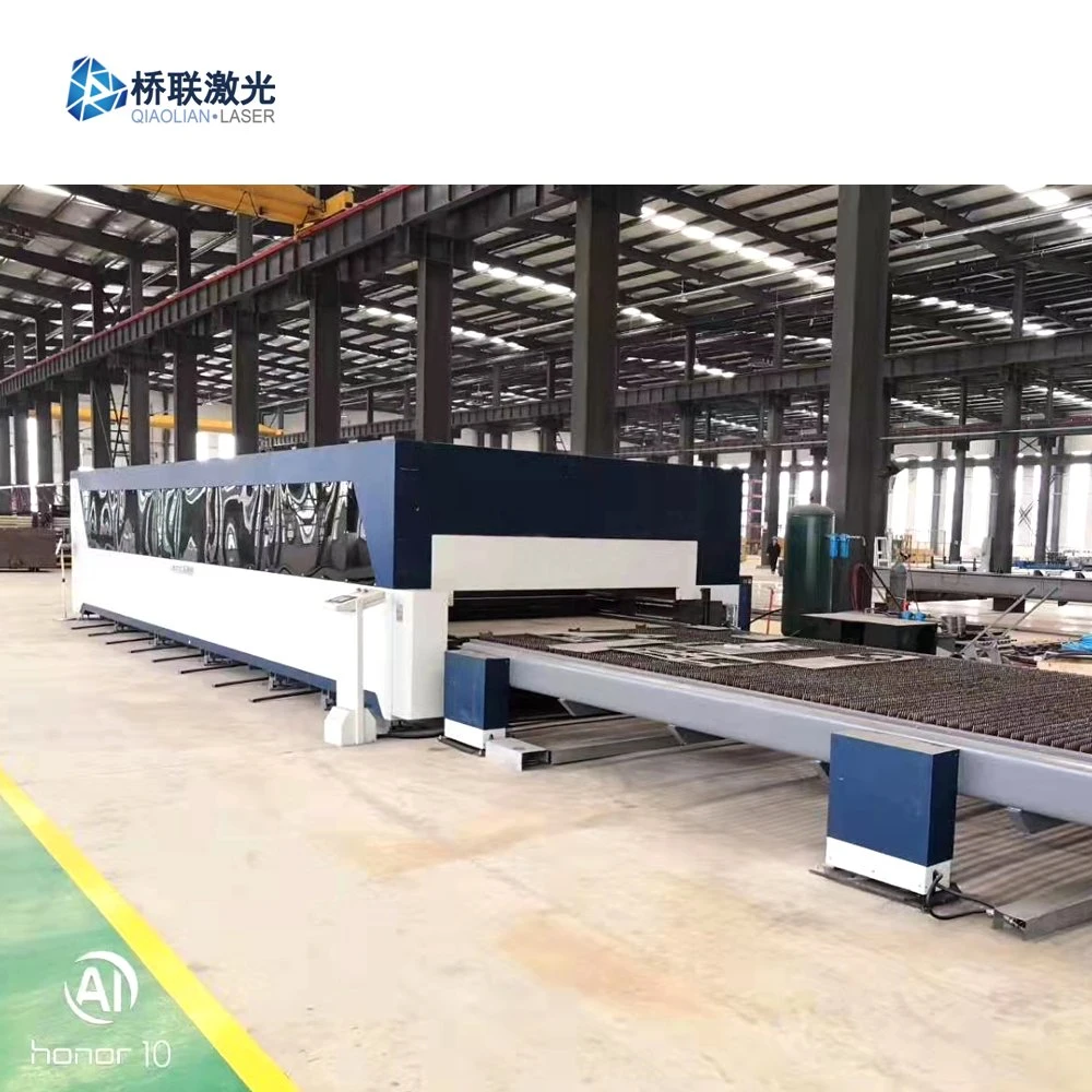 Double Table CNC Metal Fiber Laser Cutting Machine Price 6kw 12kw 15kw 20kw 30kw 40kw 60kw 80kw for Sale