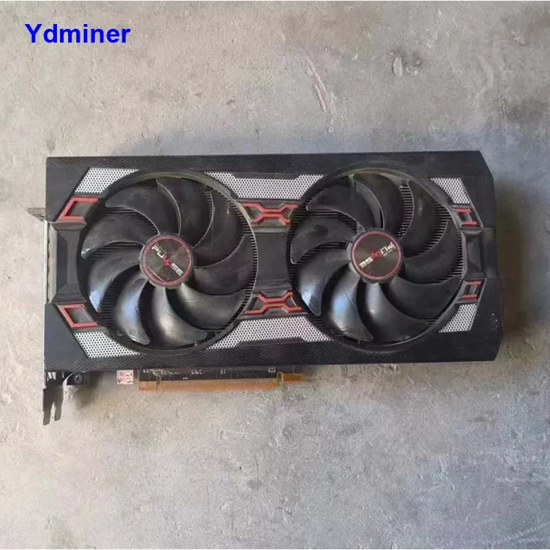 Preço barato usado XFX Rx 580 8GB placa gráfica Rx 580 com 2 ventoinhas Rx580