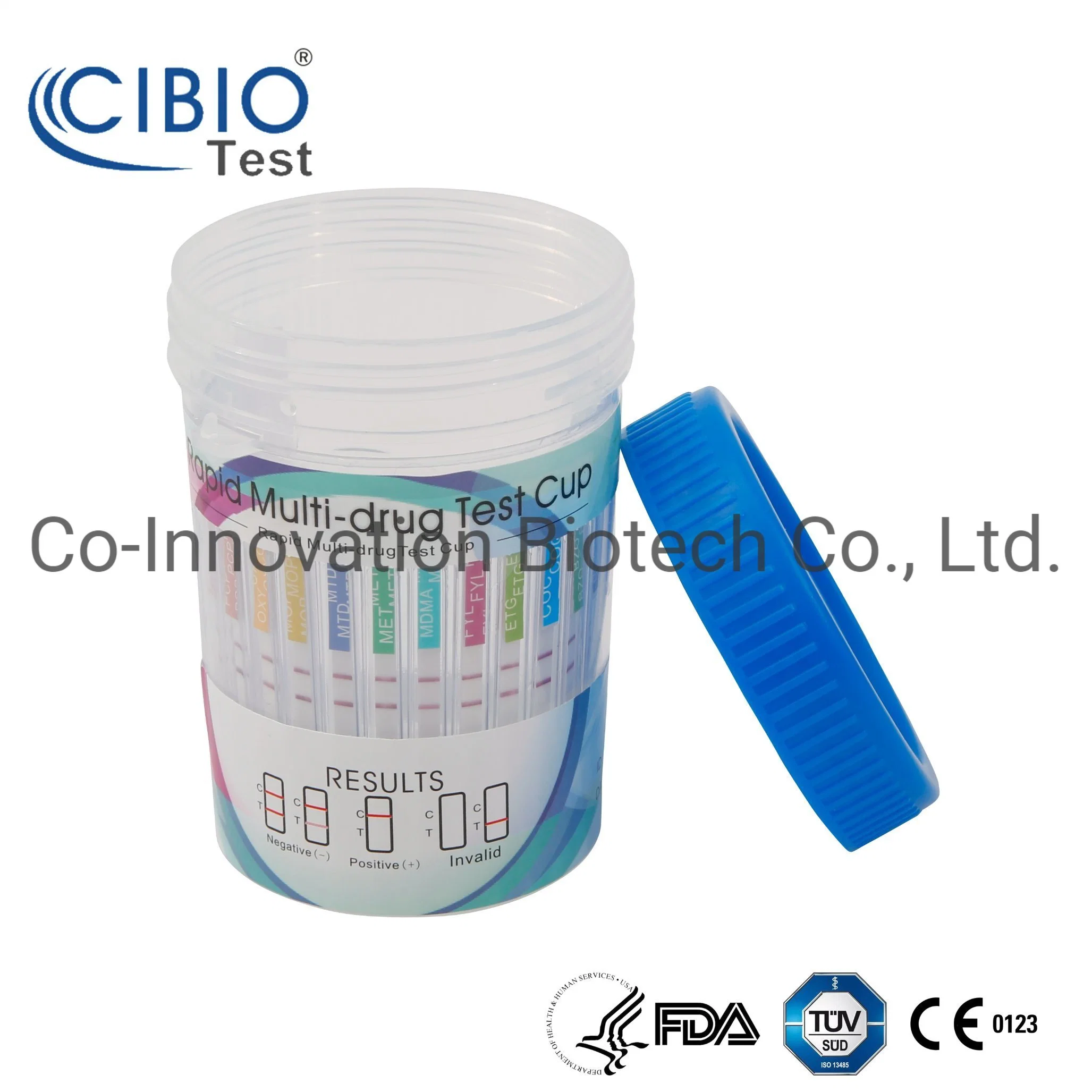 Instant Multi Panel Drug Test Cup FDA 510K CLIA verzichtet