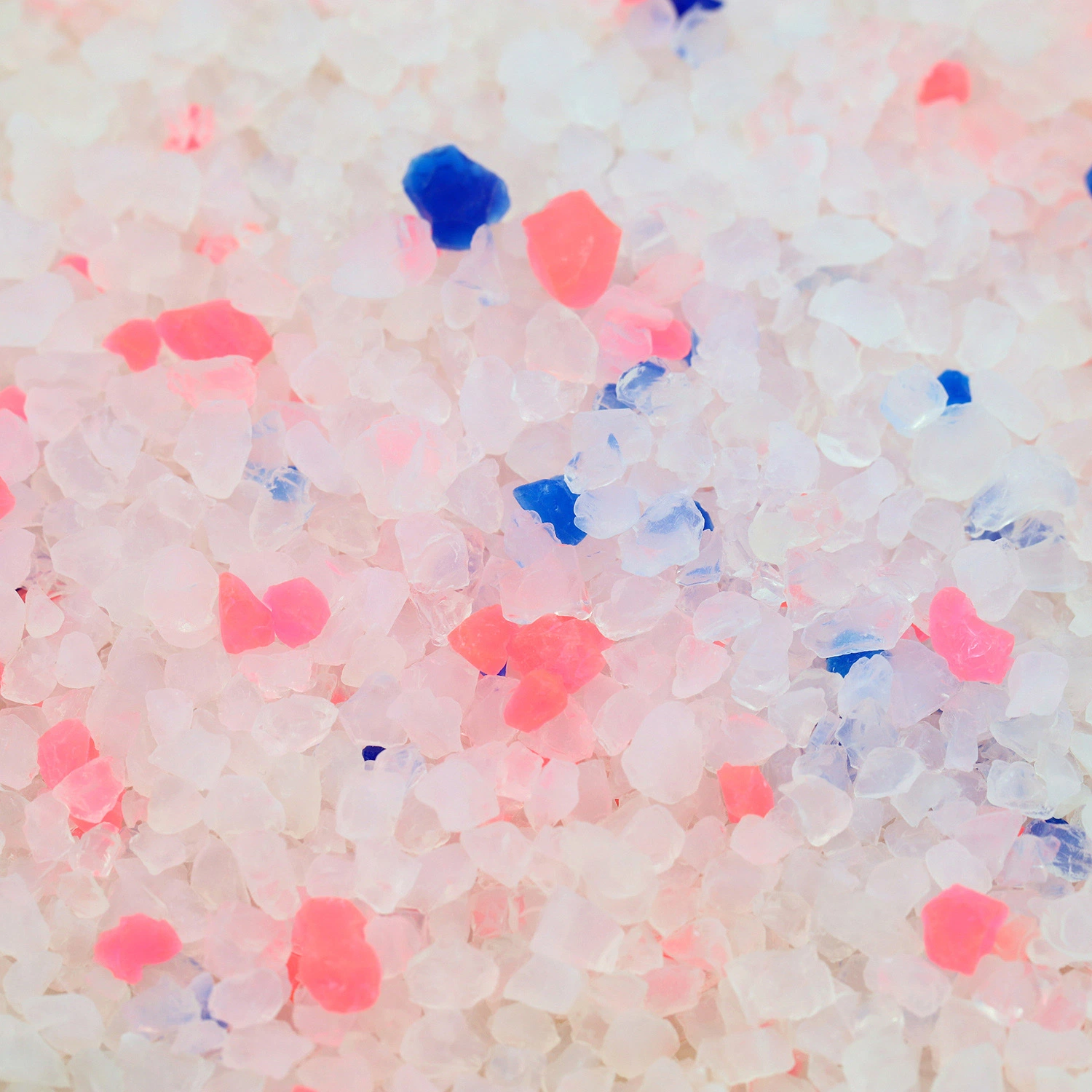 Nettoyer de remplissage de sable de gel de silice 95%+5% de la litière pour chat cristal bleu pour le nettoyage des toilettes Cat