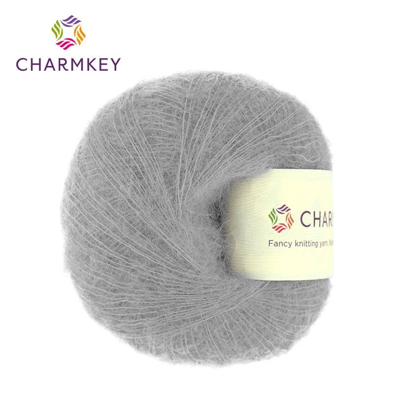 Seda Suave De Alta Calidad De Mohair Hilados, High quality/High cost performance  Smooth Silk Mohair Yarn for Hand Knitting