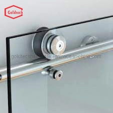 Juego de hardware de vidrio de acero inoxidable Ducha deslizante ajustable Pista de puerta Rodillo