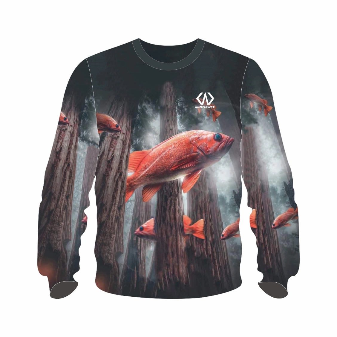 Vestuário de peixe UPF 50 e Custom Performance Fishing Wear Jersey para homem Camisola de vestuário de pesca de manga comprida UV para utilização em pesca Feminino