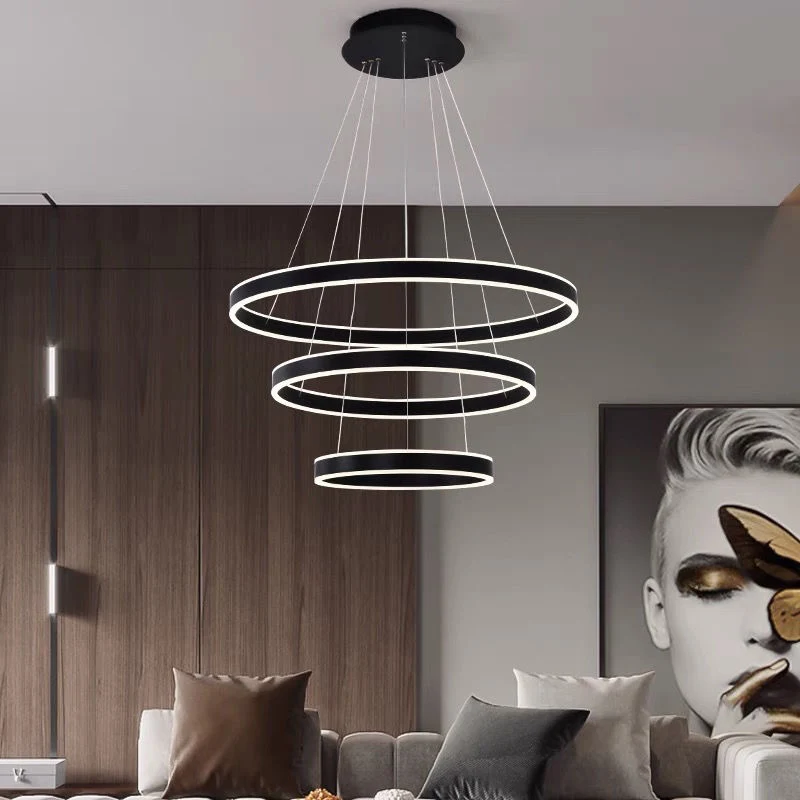 Wholesale/Supplier Luxury Nordic Postmodern Pendant Lamp Round Chandelier Light Living Room