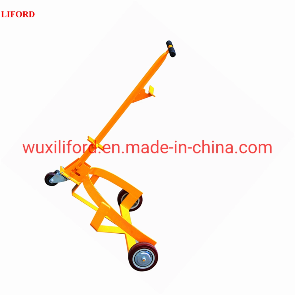 China Manufacturer 500kg Manual Drum Caddy Mechanical Drum Truck Drum Cart