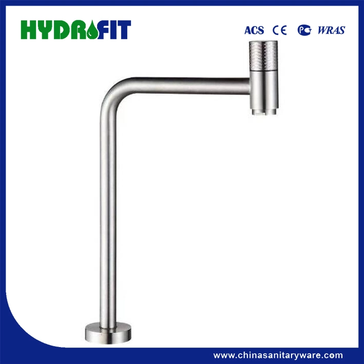 High Cold Tap for Brazil Market Misturador Monocomando De Lavatorio De Balcao Bica Alta Aqua (FT5259)