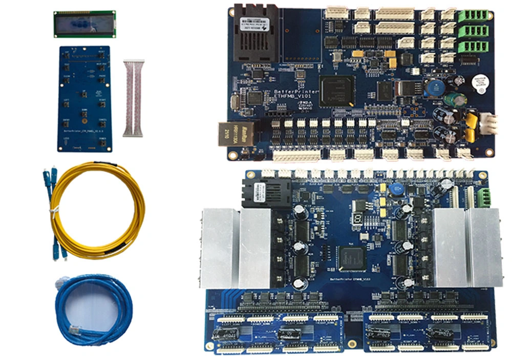 Four Head 4720 Network Port Inkjet Board Kit for Textile Digital Oval Printer Board Image Printer