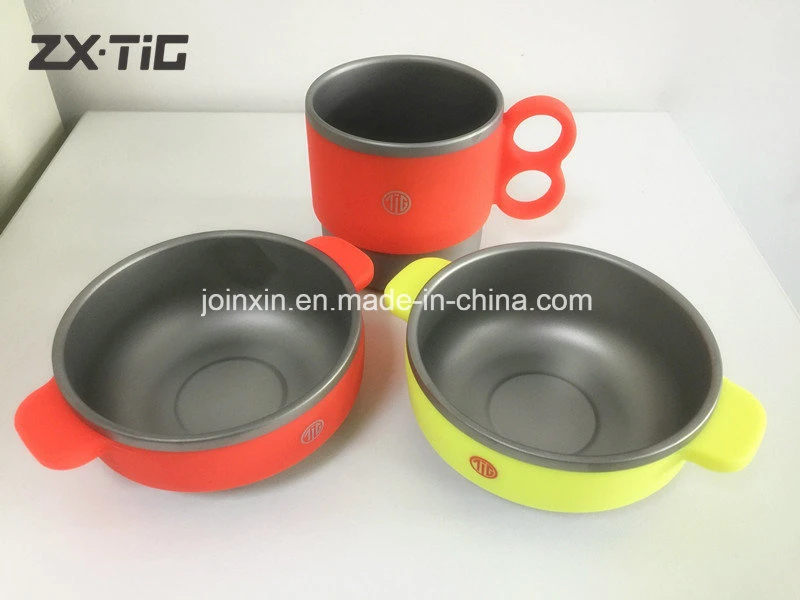 Newest Ultralight Titanium Healthy Baby Tableware for Kids Children