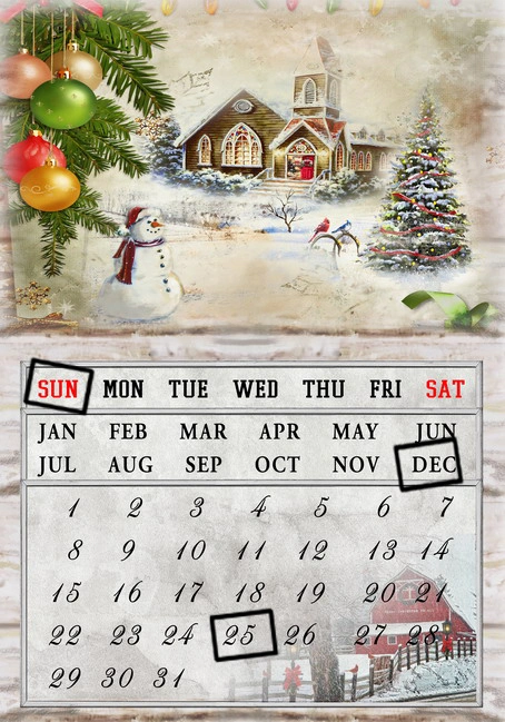 Factory Wholesale/Supplier LED Canvas Printing Calendar Christmas Home Decor