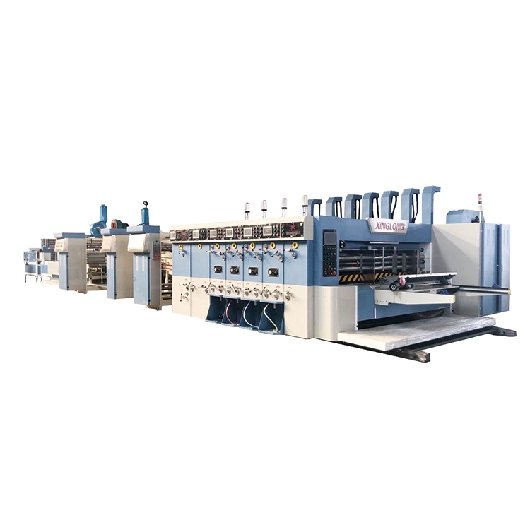 OEM/ODM Corrugated Carton 5 Color Printing Slotting Die Cutting Machine Flexo Box Printing Machine