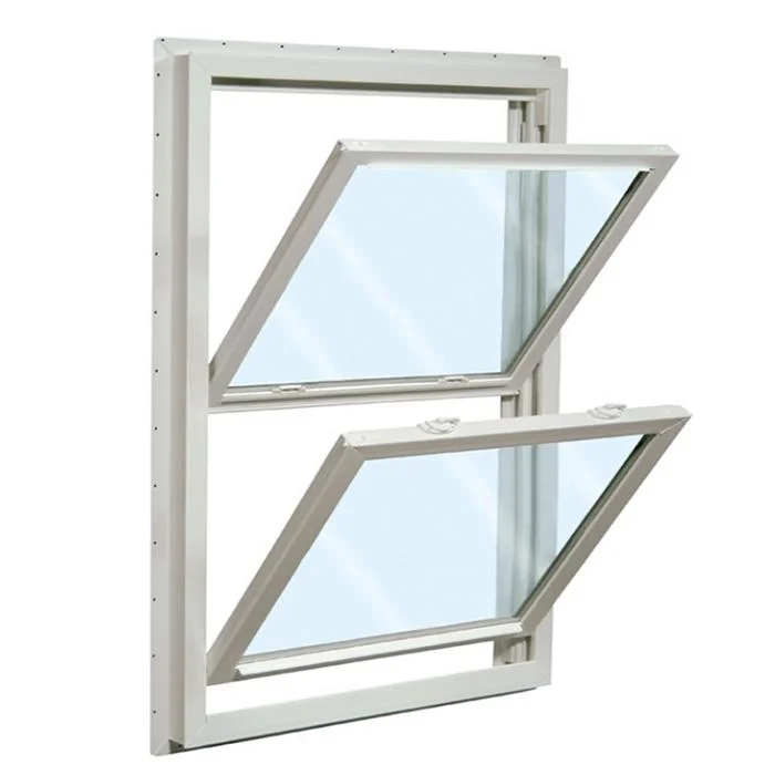 CE Approved Double Tempered Glazing Glass Crescent Lock Champagne Color Aluminum Alloy Double Hung Windows and Doors for Residential House