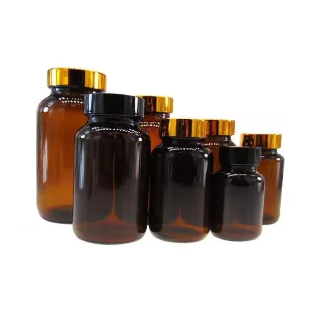 250ml Amber Dual Capsule Empty Pharmaceutical Glass Bottle