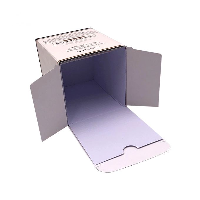 Customized Protect Glass Bottle Packaging Paper Cosmetic Boxes with Corrugated Sheet Insert