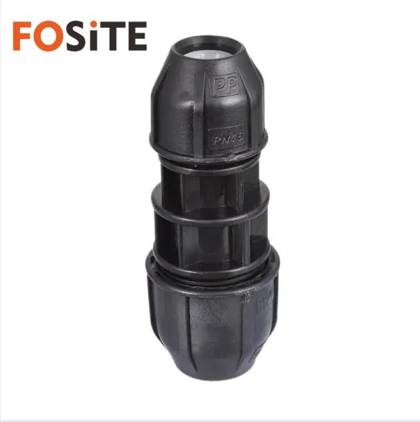 China Proveedor Pntek Fosite accesorios de tubería de alta calidad diseño exclusivo PP comprimir la válvula de bola 1/2" - 4 pulgada de cuerpo negro HDPE Accesorios