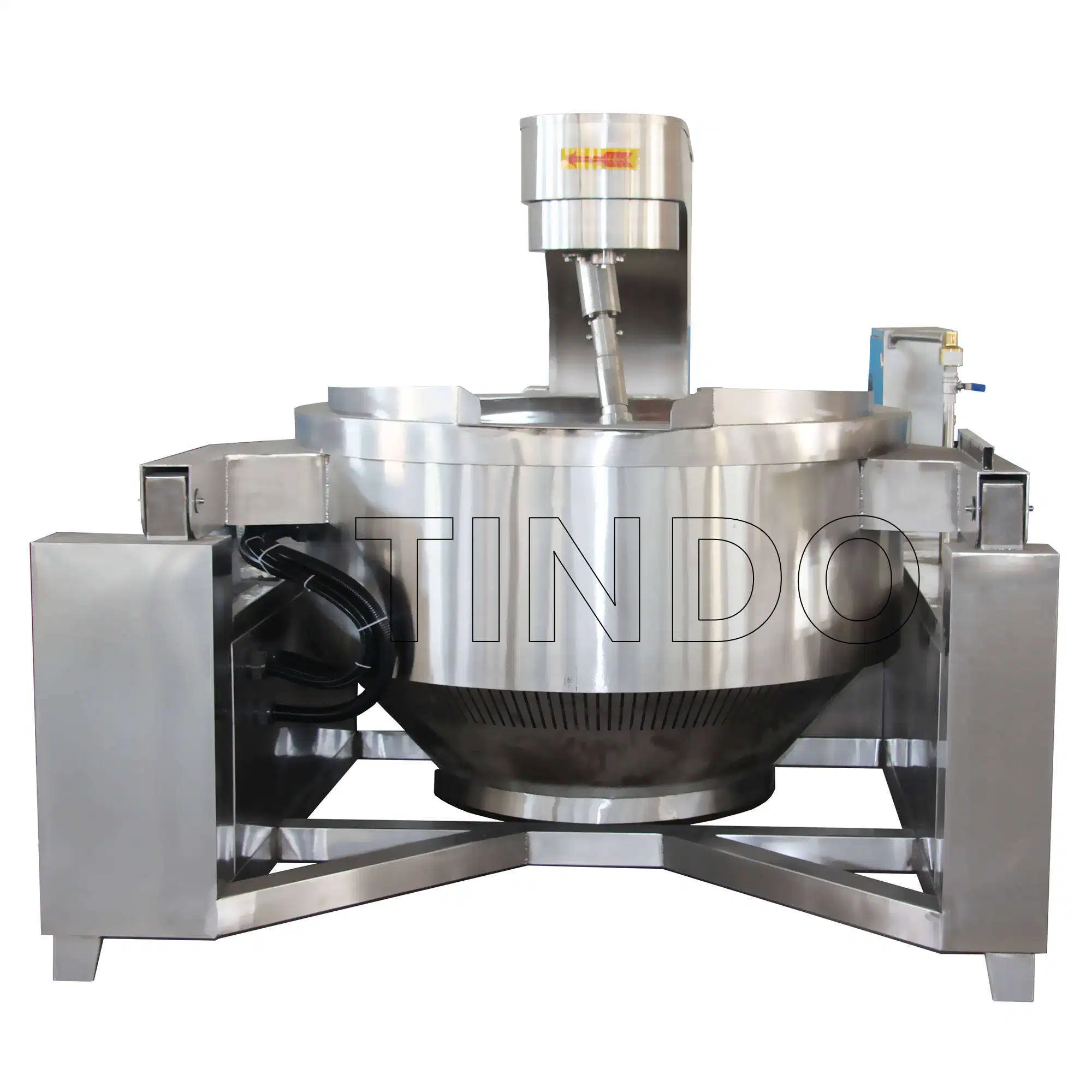 China Big Industrial Automatic Planetary Tilting Curry Paste Jacketed Kettle Cooking Mixer