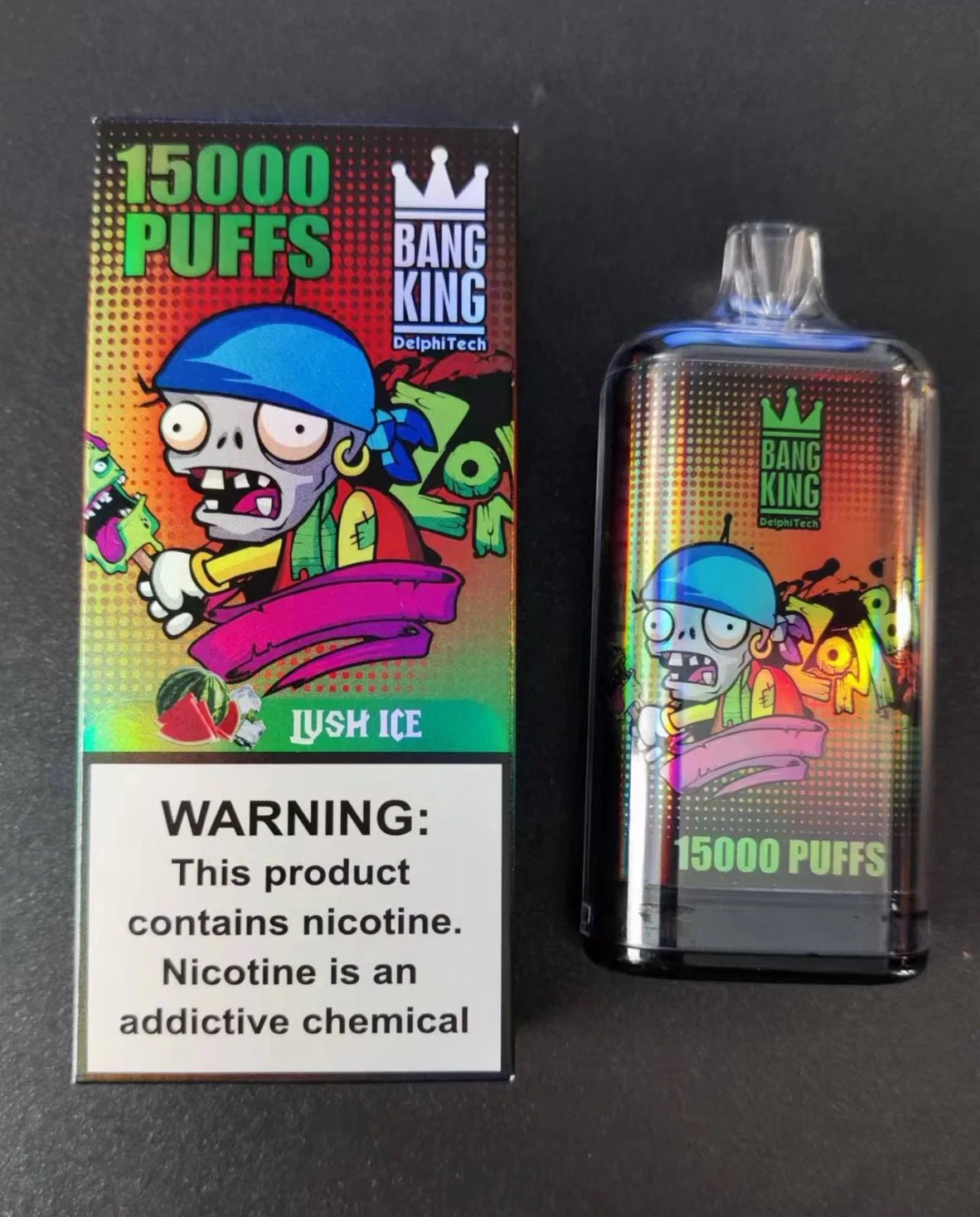Original Bang King Crystal 15000 Puffs King 12K cigarette électronique Vape jetable 0% 2% 5% Vape à couche de nicotine salée vide VAPE