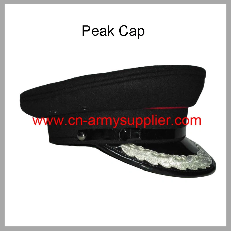 China Cheap Wholesale Ejército hilo de oro Policía Militar Cap