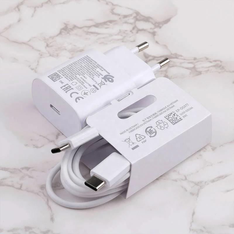 Premium Quality for Charger 25W 45W Super Fast Charger Us EU UK Plug USB C Power Adapter for S22 S21 Note10