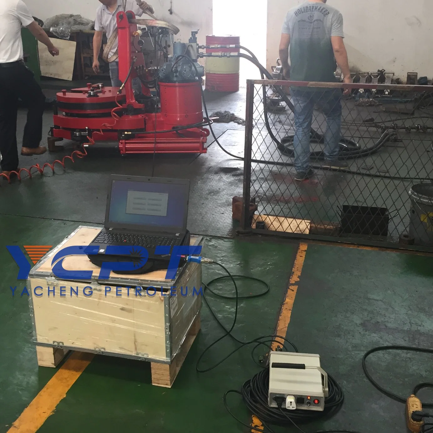 Tubing Drill Pipe/Casing Power Tong Automatic Torque Control System with Computer