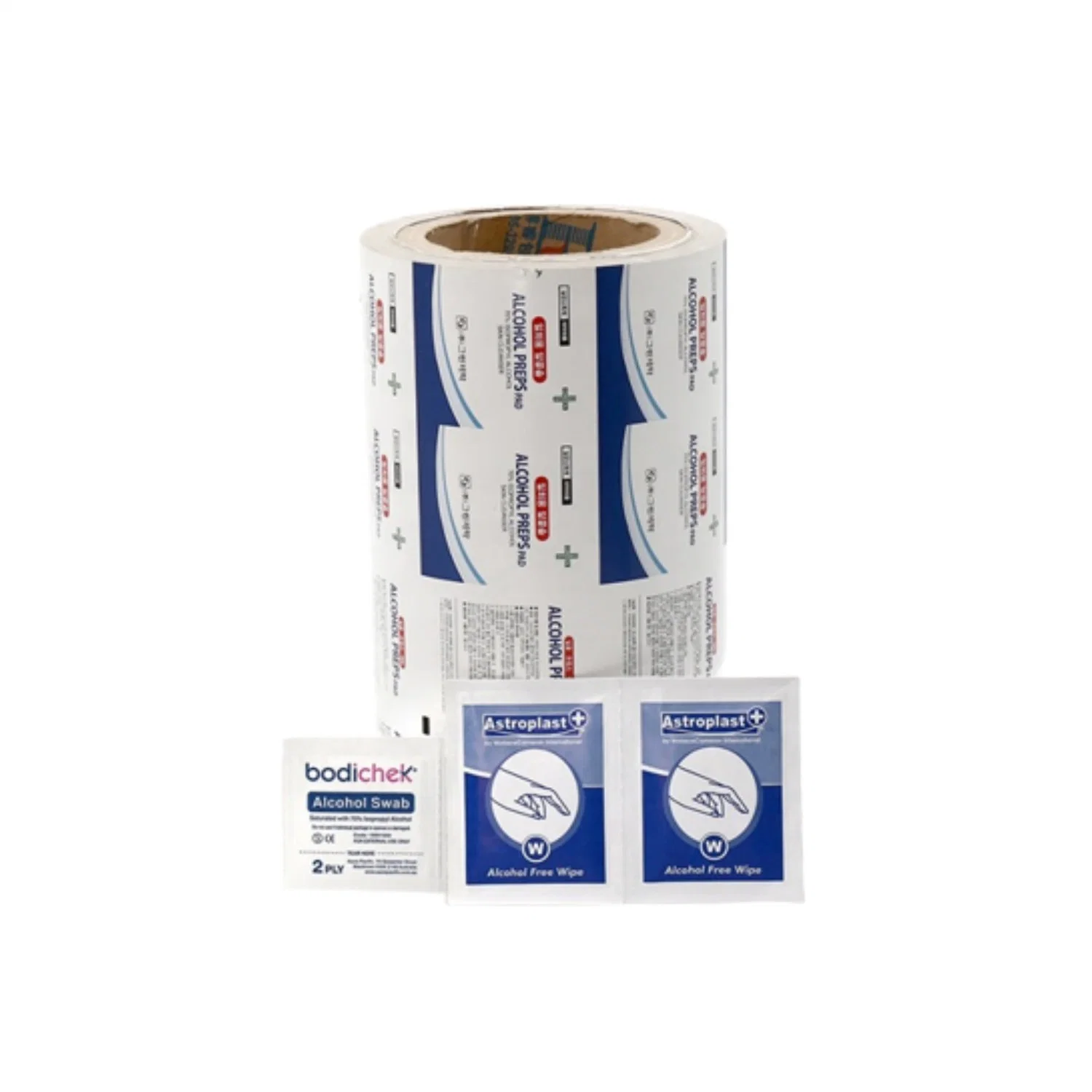 ورق/PE/AL/EAA 73/83/103G لفائف ورق ألومنيوم للعدسات Wipes Packaging