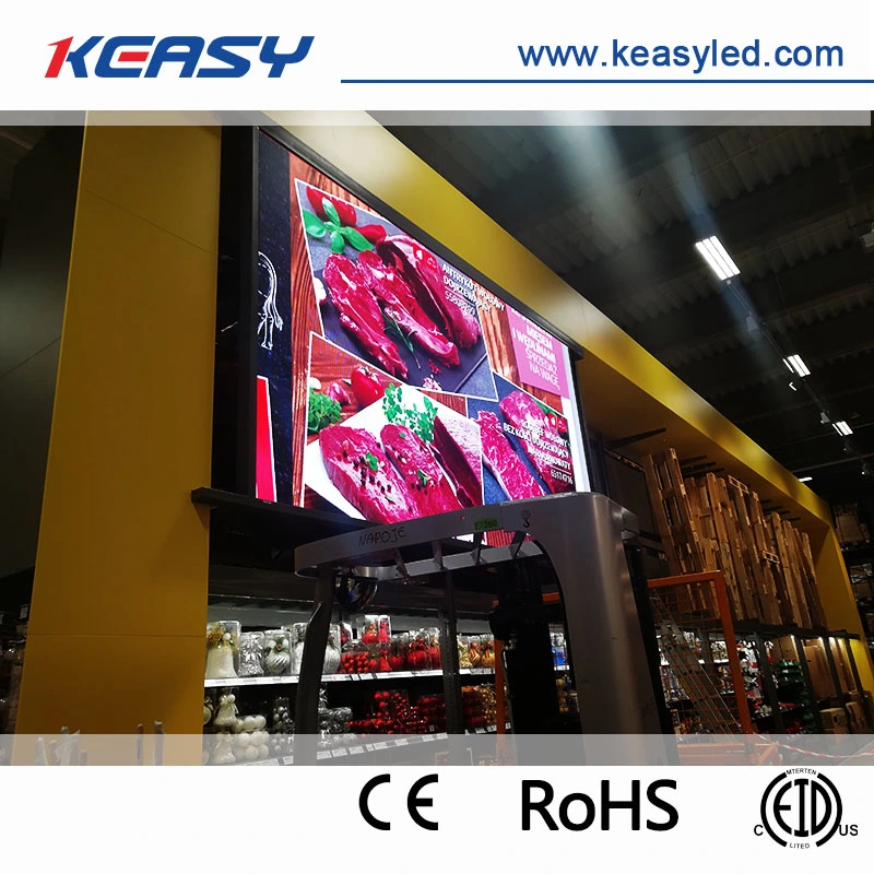 Indoor P2.84 Full Color LED Display with 250*250mm Front Service Module for Supermarket