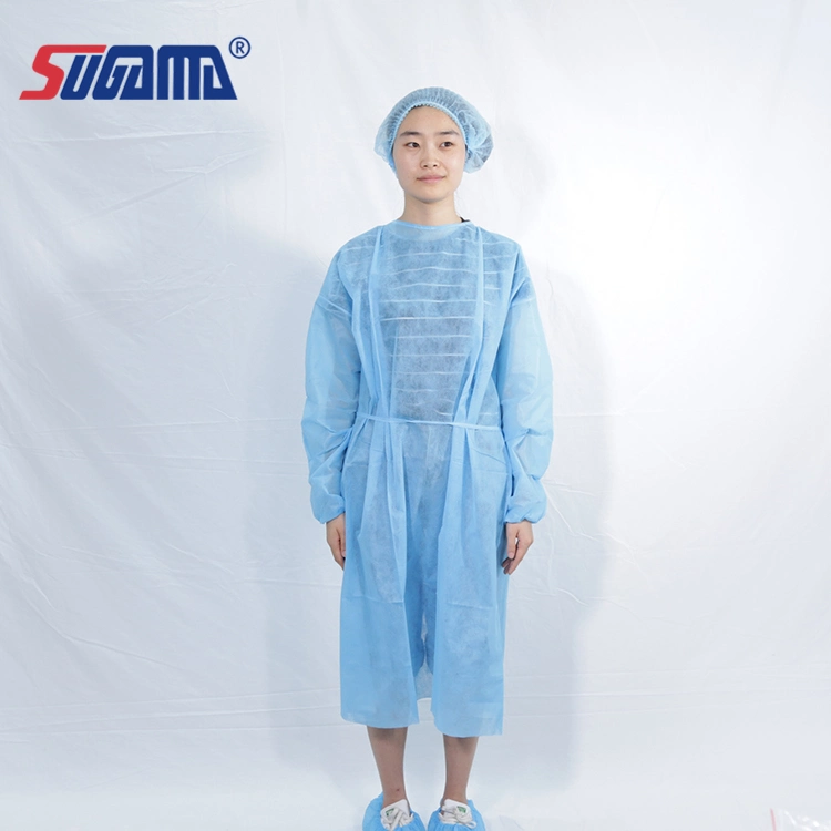 Disposable Hospital Isolation Gown CPE Plastic Surgical Gown