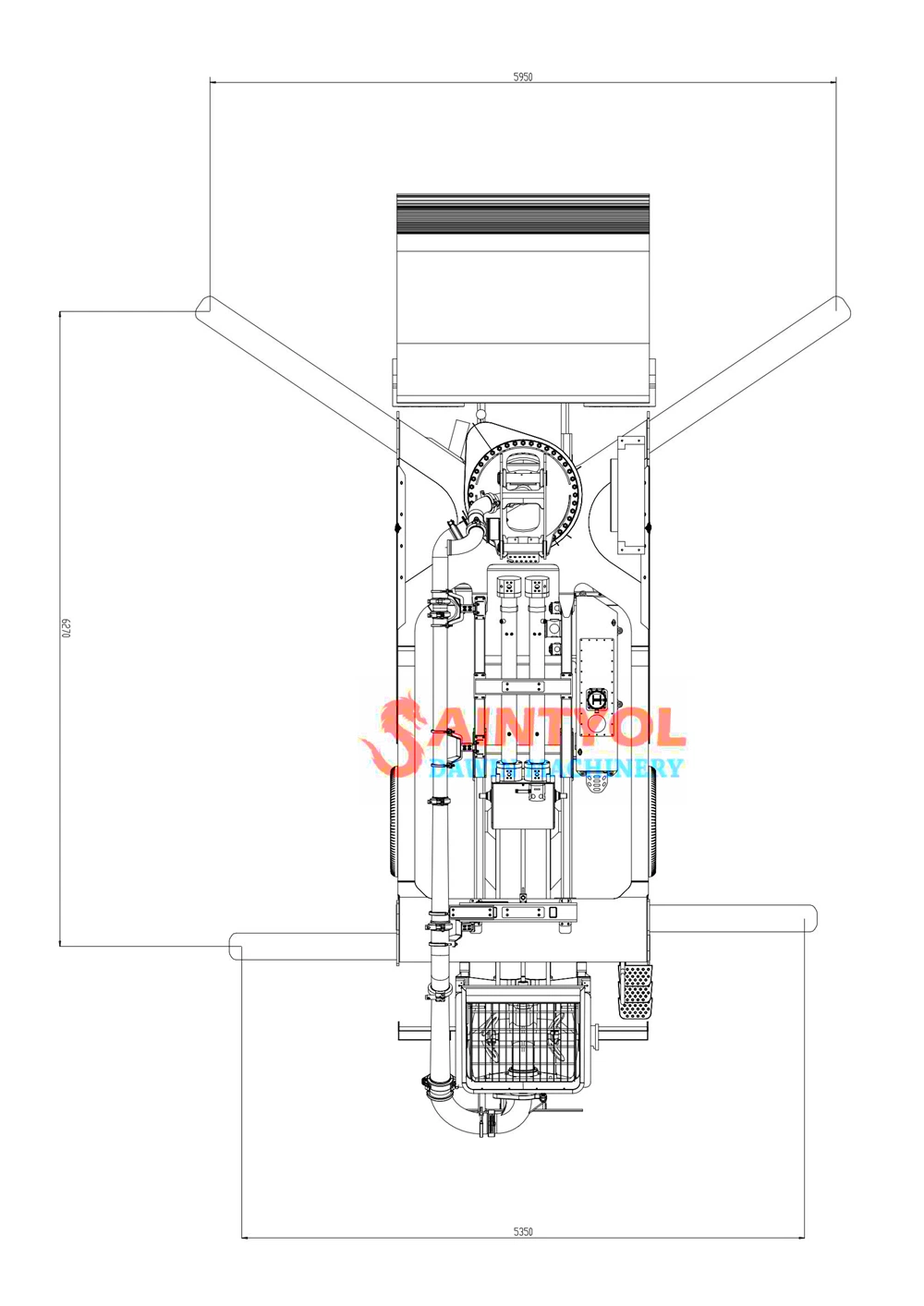 32m 5 Sections Rz Shape Concrete Pump Truck for Low Height Workshop Concrete Pouring