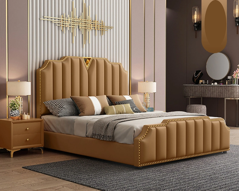 Modern Massage Folding Solid Wooden Home Bedroom Hotel Furniture Sofa Double King Bed