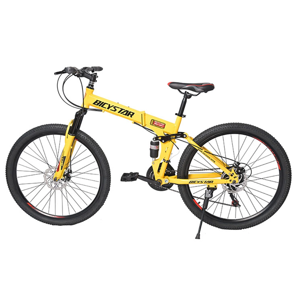 OEM New 26 Folding Mountain Bike Foldable Bicycl Bicystar Brand Mountain Bike Ready to Ship