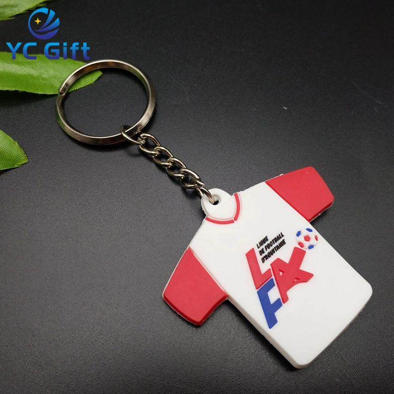 Cheap Customized Promotional Gift Plastic PVC Key Chain Colorful Fashion Decoration Sublimation Blanks Key Tags Rubber Key Holder with Design 3D Logo