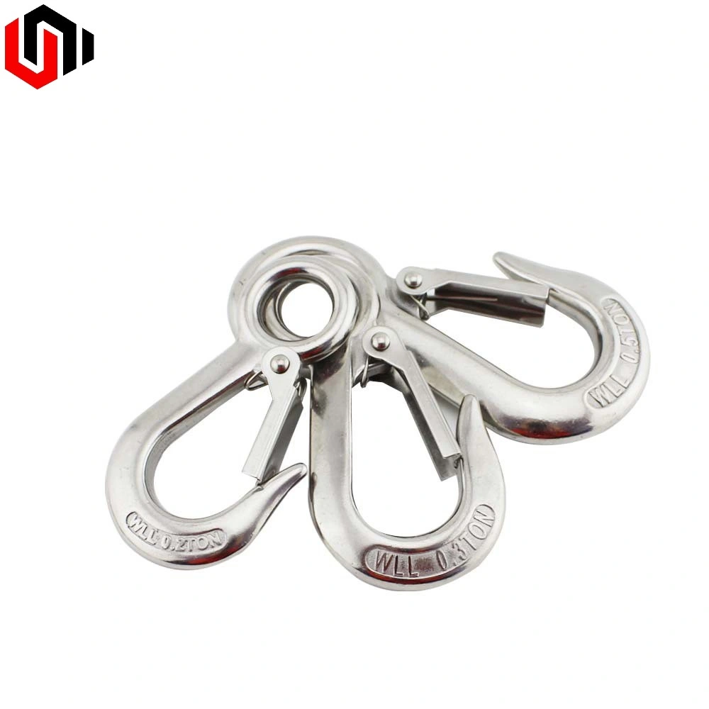 Stainless Steel Fasteners Lifting Hooks with Latch/ Load Bearing Hook
