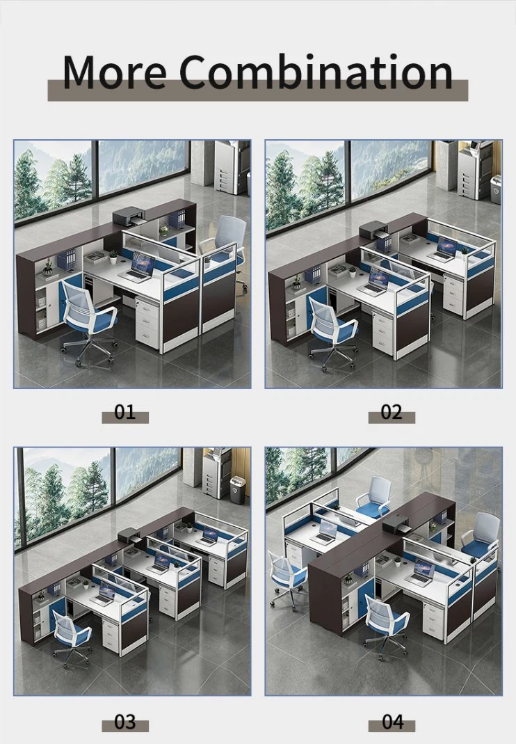 Commercial Furniture Luxury Wood Style Office Desk and Chair Set