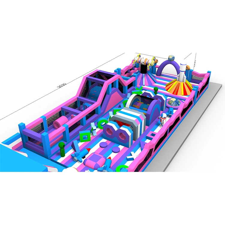 Customized Size Inflatable Water Park for Amusement Park Commerical Mobile Land Park Inflatable on Sale for Kids and Adults