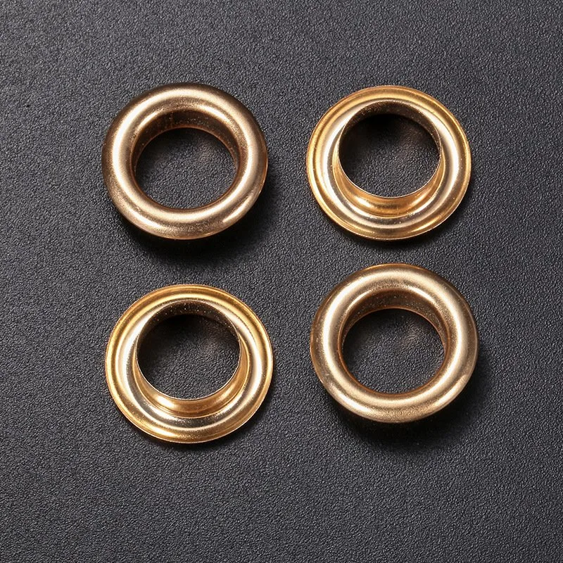 Metal Double Sided Rolled Color Copper Garment Round Eye Buttons